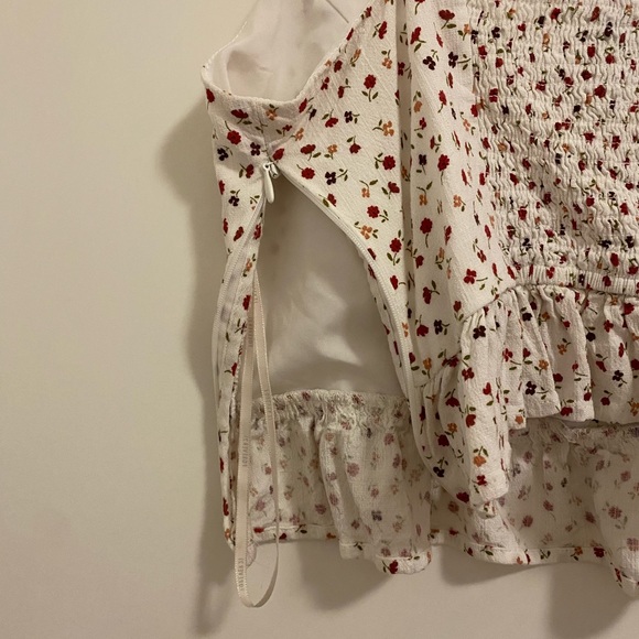 forever 21 cropped floral tank top - Picture 4 of 5